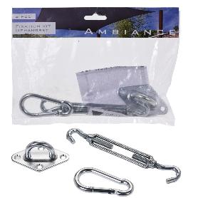 ACCESORIOS FIJACION TELA SOMBRA 3 PIEZAS