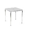 MESA APILABLE 70X70 CM ALUMINIO BLANCA 4026/1