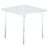 MESA ACERO 80X80 CM  BLANCA COMPAC 4280
