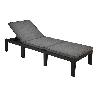 CAMA RESINA HAITI ANTRACITA + COJIN