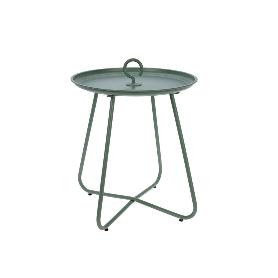 MESA AUXILIAR REDONDA 46 CM VERDE