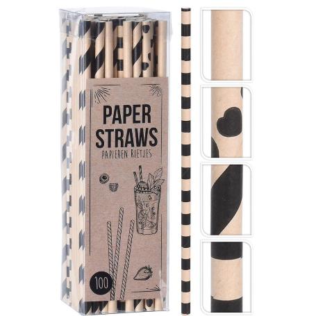 PAJITAS CARTON 19 CM DECO