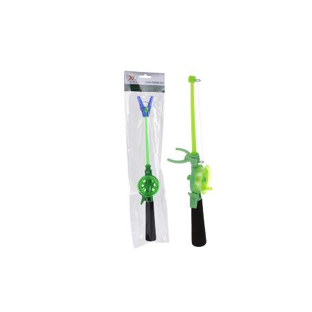 CAÑA PESCAR INFANTIL 36 CM VERDE
