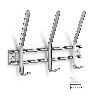 PERCHA DOBLE A.INOX.3 GANCHOS 3718