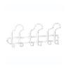 PERCHA ACERO 3 GANCHOS TRIPLE BLANCO