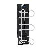 PERCHA ACERO 3 GANCHOS TRIPLE BLANCO