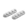 CLIP ADHESIVO MULTIPLE PARA CABLE BLANCO