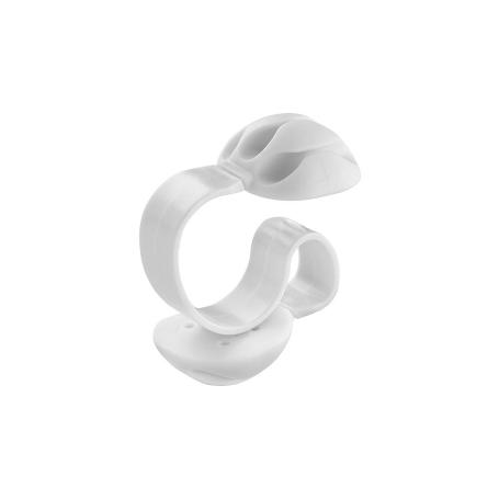 CLIP PARA CABLE TRIPLE BLANCO