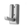 PERCHA PLASTICO ADHESIVA CROMO MATE