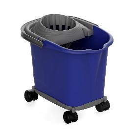 CUBO ESCURRIDOR RUEDAS 16L AZUL