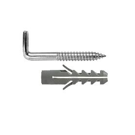 KIT SANITARIO ALCAYATA CON TACO EXPANSIÓN Ø 14 X 70 MM. FIJACIÓN CALENTADORES / TERMOS DE AGUA