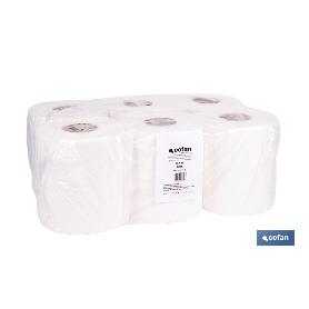 PAPEL SECAMANOS VIRGEN EXTRALAMINADO DE 2 CAPAS 90 M (6 ROLLOS)