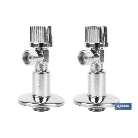 SET 2 VÁLVULAS DE ESCUADRA 1/2 X 3/8 ANTICAL