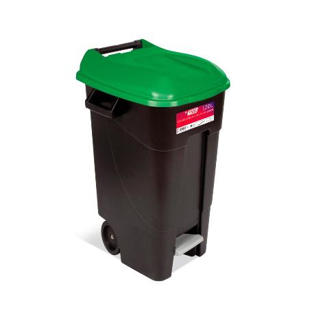 CUBO CON PEDAL ECO 120 L VERDE