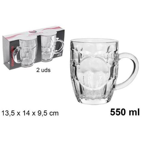 55 CLS JARRA PINTA CERVEZA TANQUE TIPICA INGLESA  550 ML. - CAJA 2 UNIDADES